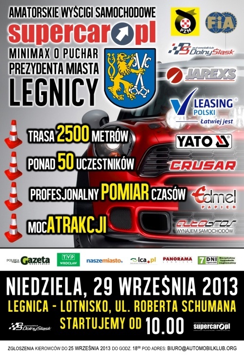 Niedziela z wyścigiem samochodowym